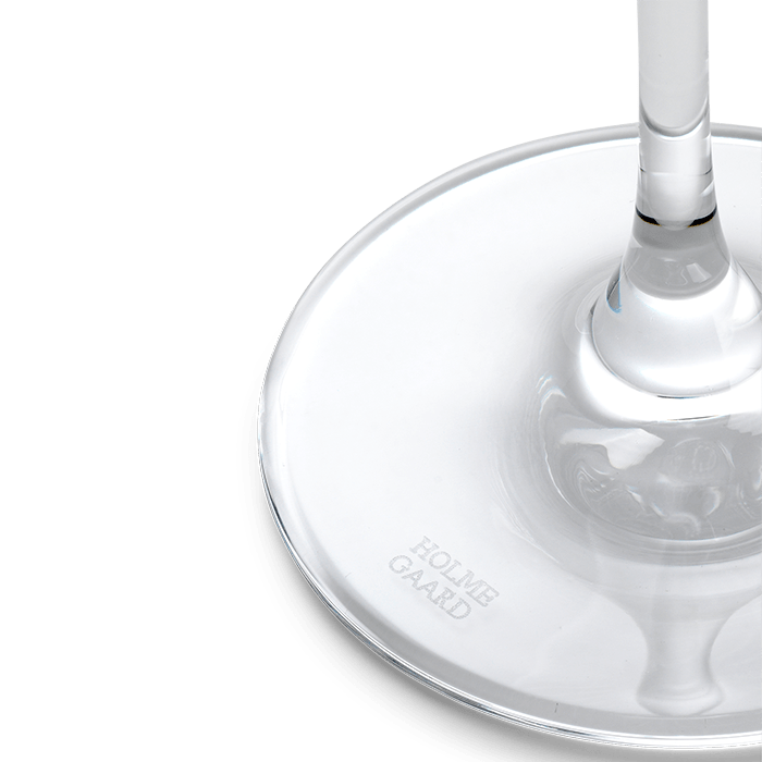 Holmegaard Cabernet Lines White Wine Glass, Clear, 12.2 Oz, 2 Pcs.