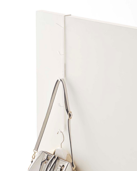Yamazaki Home Over-the-Door Vertical Hooks | White