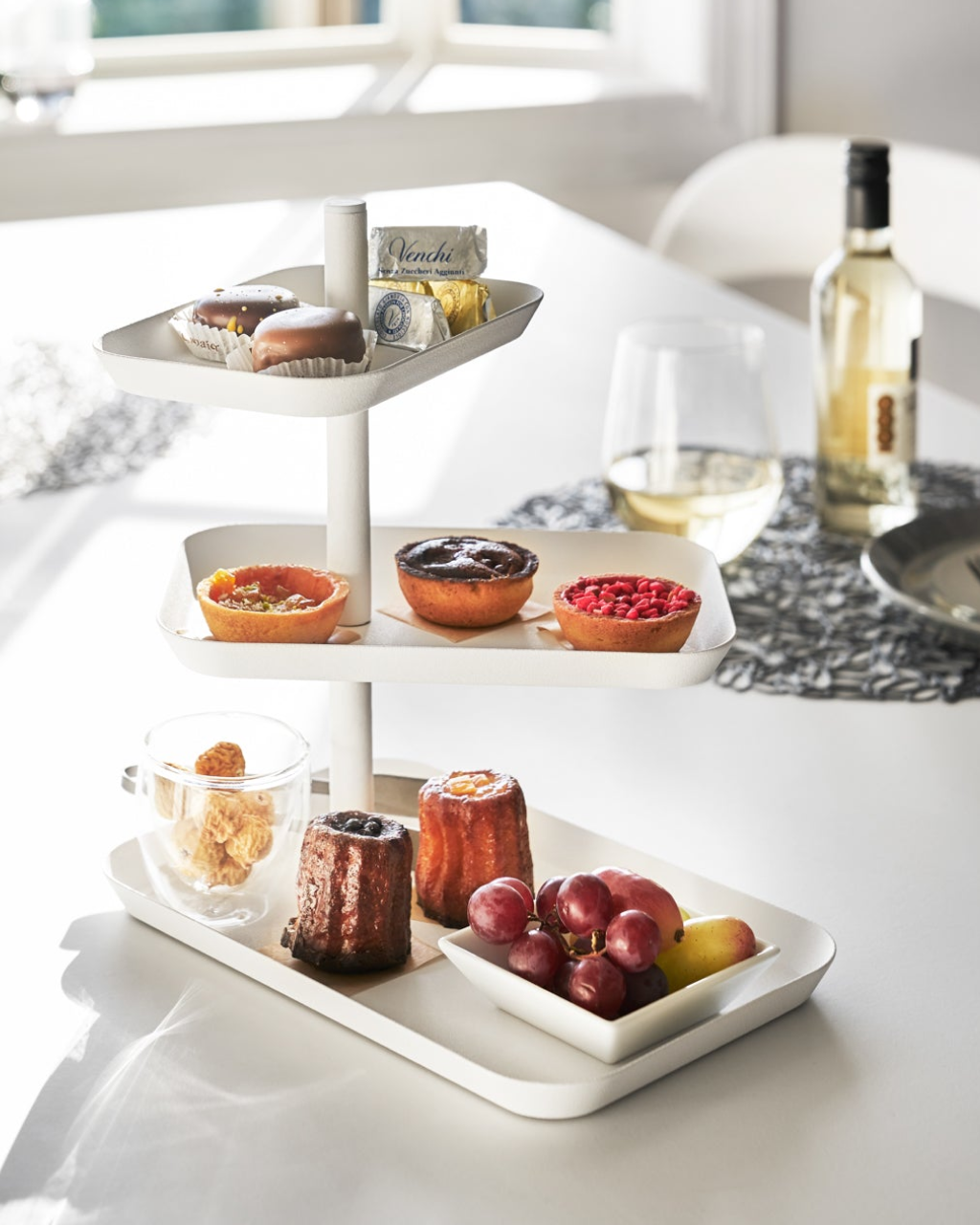 Yamazaki Home Serving Stand | White