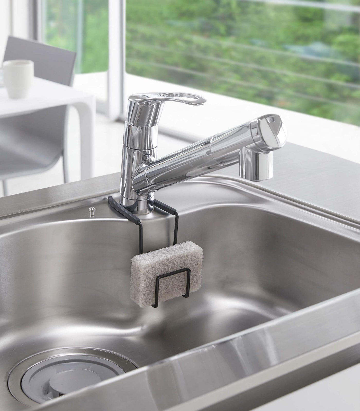 Yamazaki Home Faucet-Hanging Sponge Holder - Single - Steel