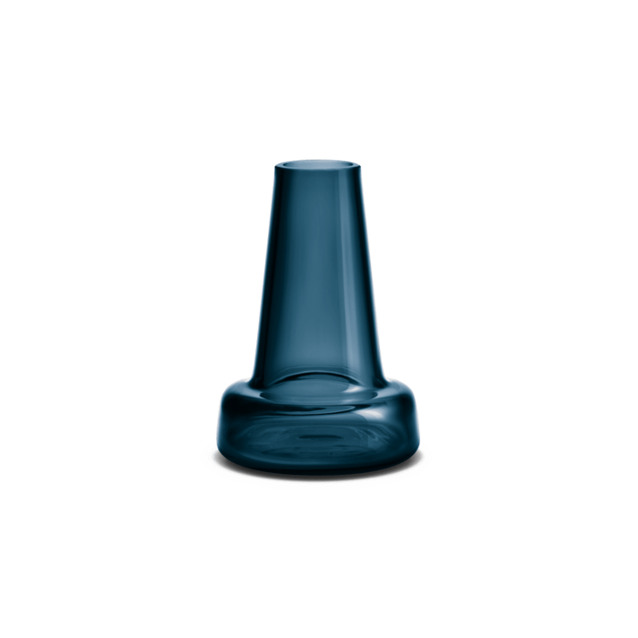 Holmegaard Flora Vase, Dark Blue, H: 4.7"