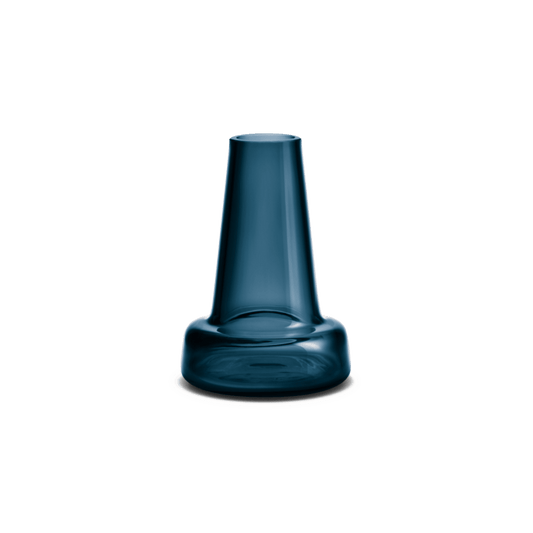 Holmegaard Flora Vase, Dark Blue, H: 4.7"