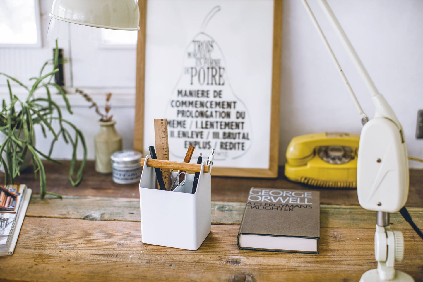 Yamazaki Home Small Pen and Desk Organizer