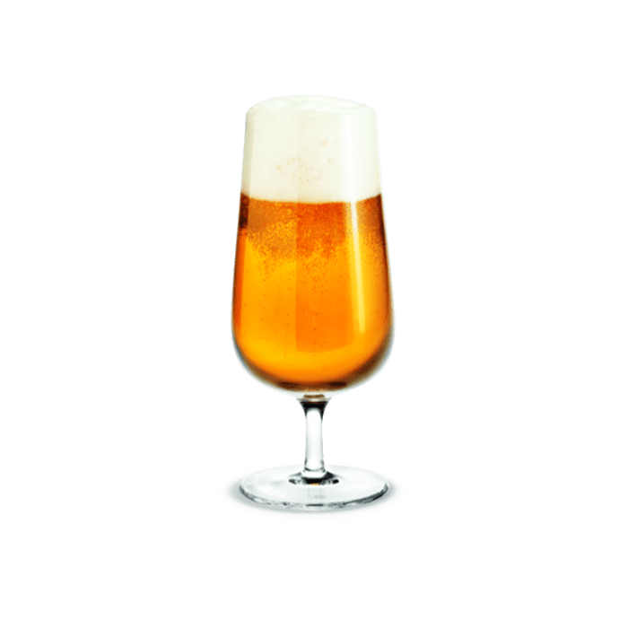 Holmegaard Bouquet Beer Glass, Clear, 17.9 Oz, 6 Pcs.