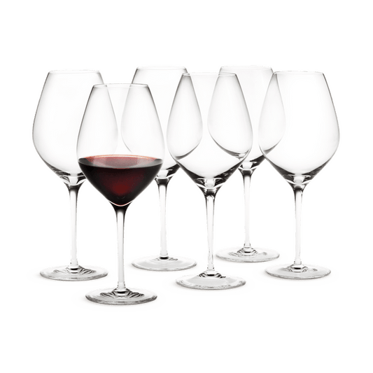 Holmegaard Cabernet Burgundy Glass, Clear, 23.3 Oz, 6 Pcs.