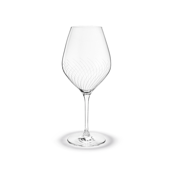 Holmegaard Cabernet Lines Burgundy Glass, Clear, 23.3 Oz, 2 Pcs.