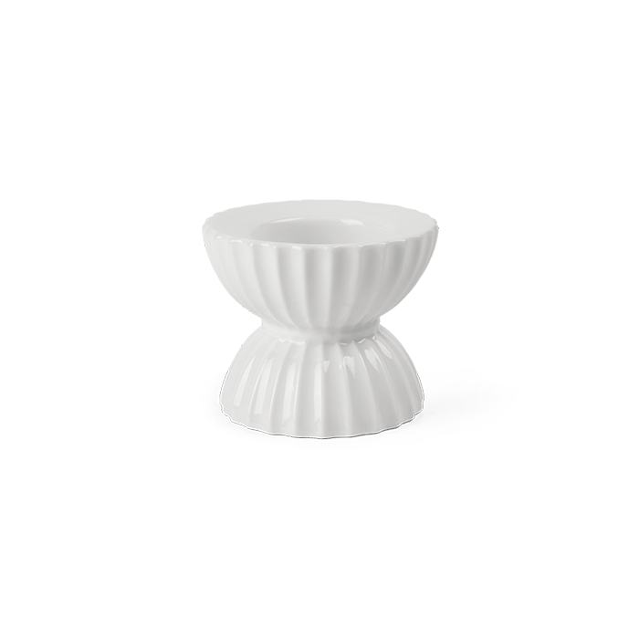 Lyngby Porcelæn Tura Candleholder, H: 2.6"