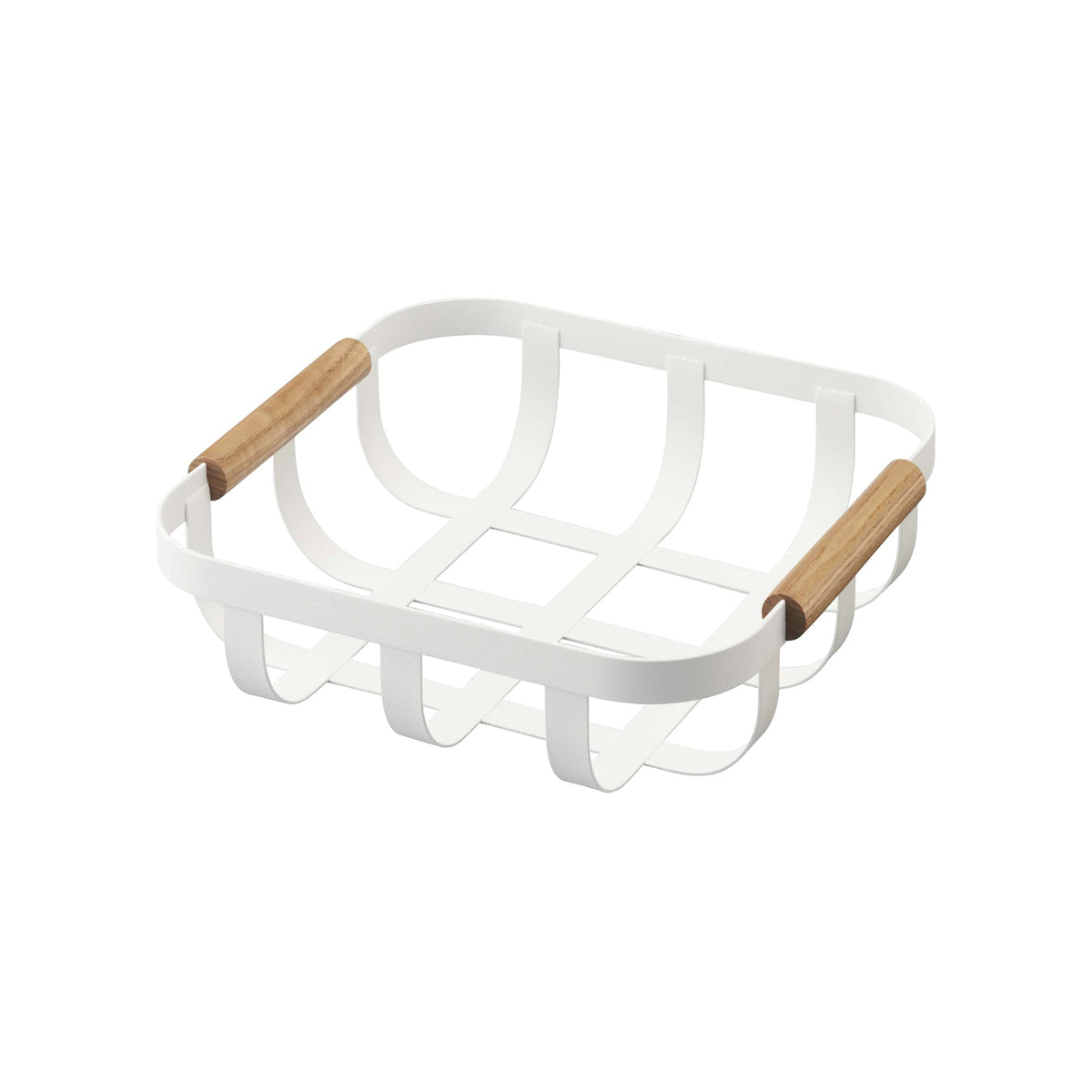 Fruit Basket - Steel + Wood