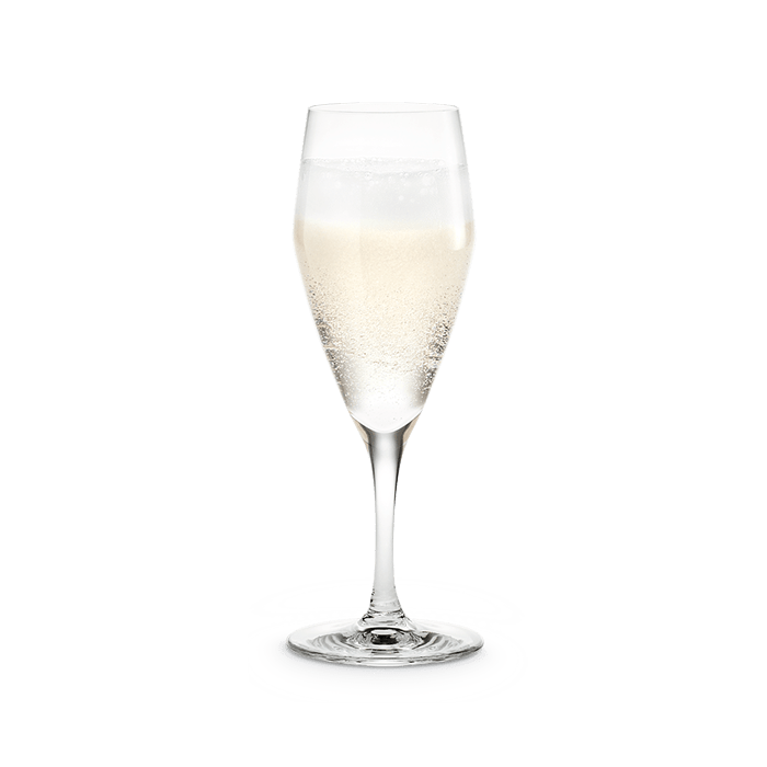 Holmegaard Perfection Champagne Glass, Clear, 7.8 Oz, 6 Pcs.