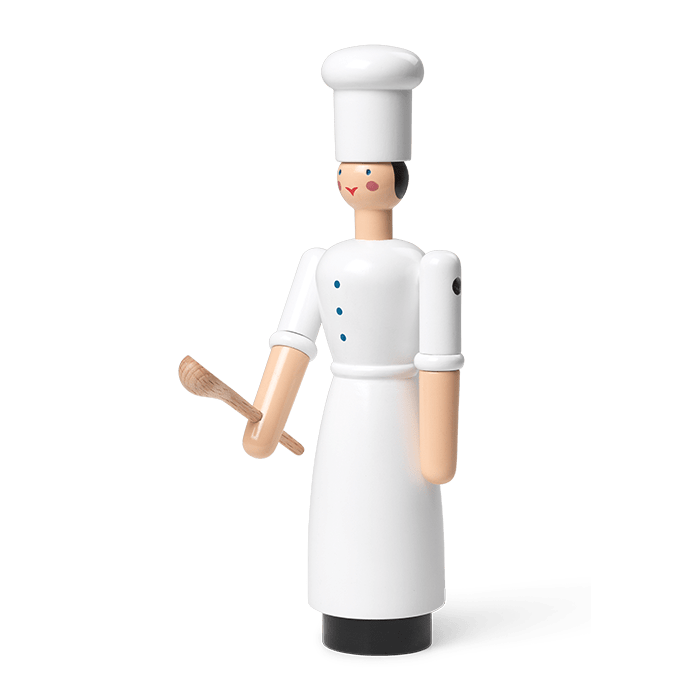 Kay Bojesen Cook Girl, White, H: 6.9"