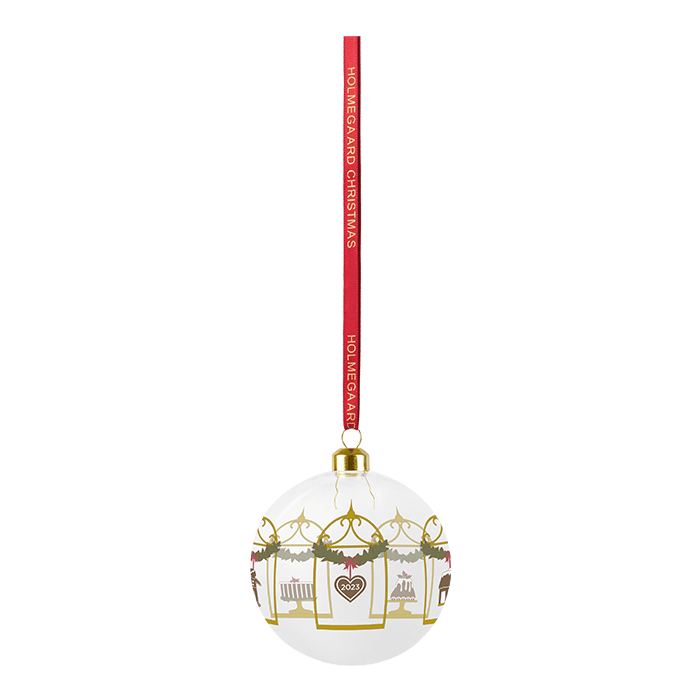 Holmegaard Annual Christmas Bauble, Clear, H: 3.1"