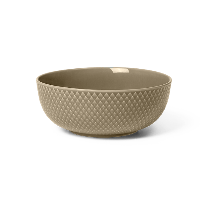 Lyngby Porcelæn Rhombe Earth Bowl, Clay, Ø: 6.1"
