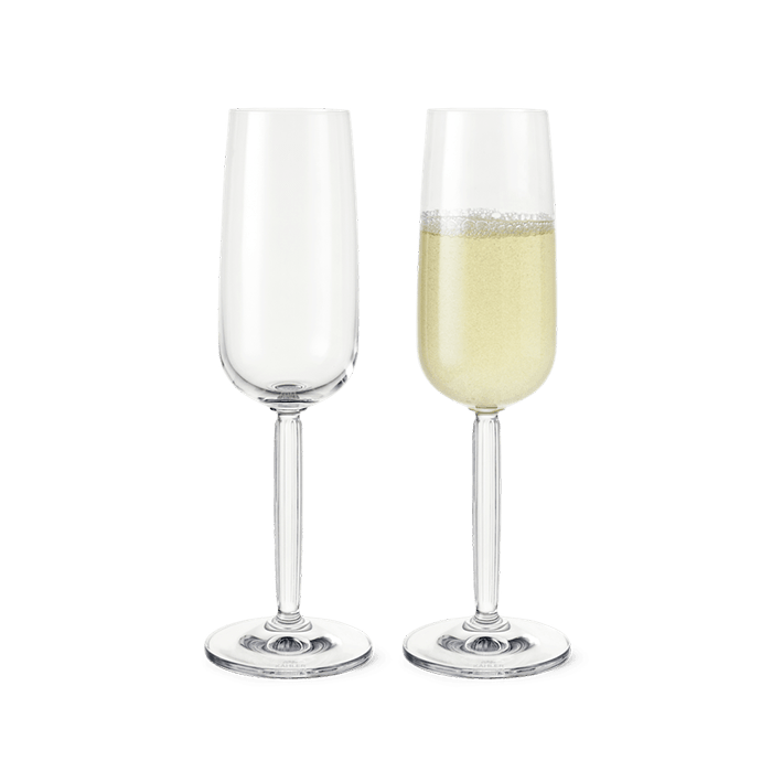 Kähler Hammershøi Champagne glass, 8.1 Oz., 2 Pcs.