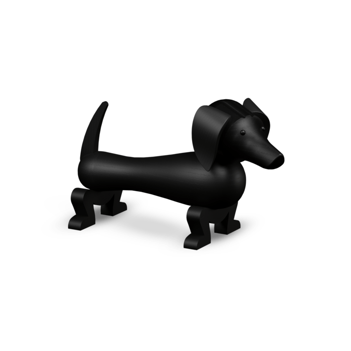 Kay Bojesen Dog, Dark Stained Oak