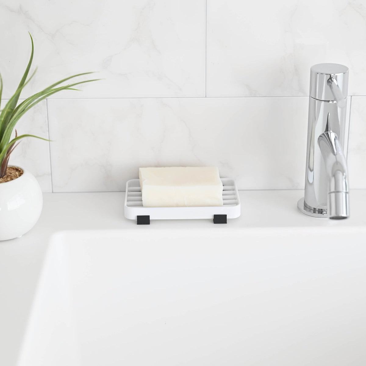 Slotted Soap Tray - Steel