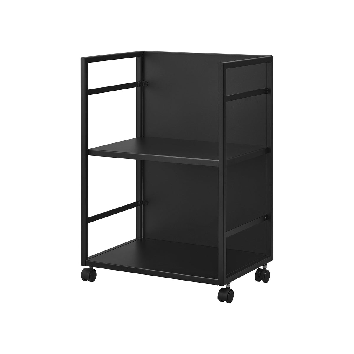 Two-Tier Hideaway Storage Cart (24" H)  - Steel