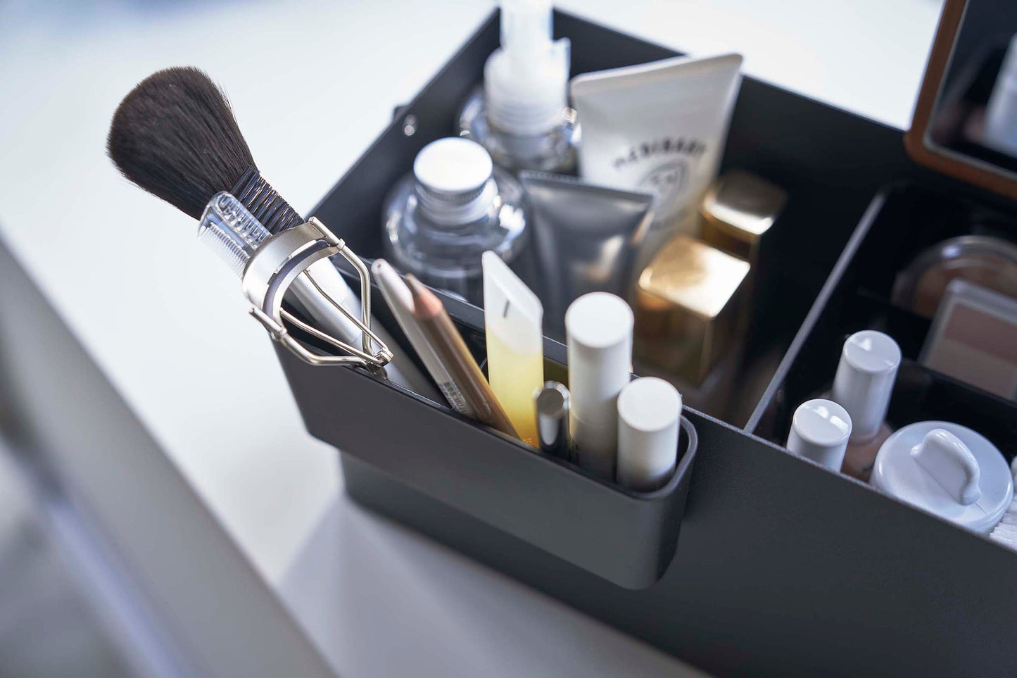 Yamazaki Home Makeup Organizer with Mirror
