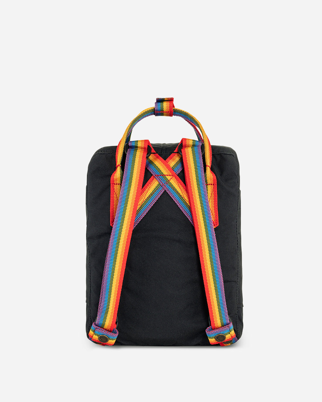 Fjallraven Kanken Rainbow Mini Backpack | Black