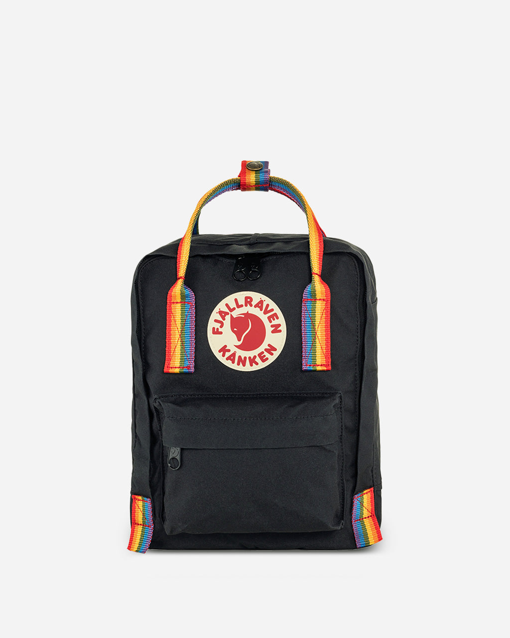 Fjallraven Kanken Rainbow Mini Backpack | Black