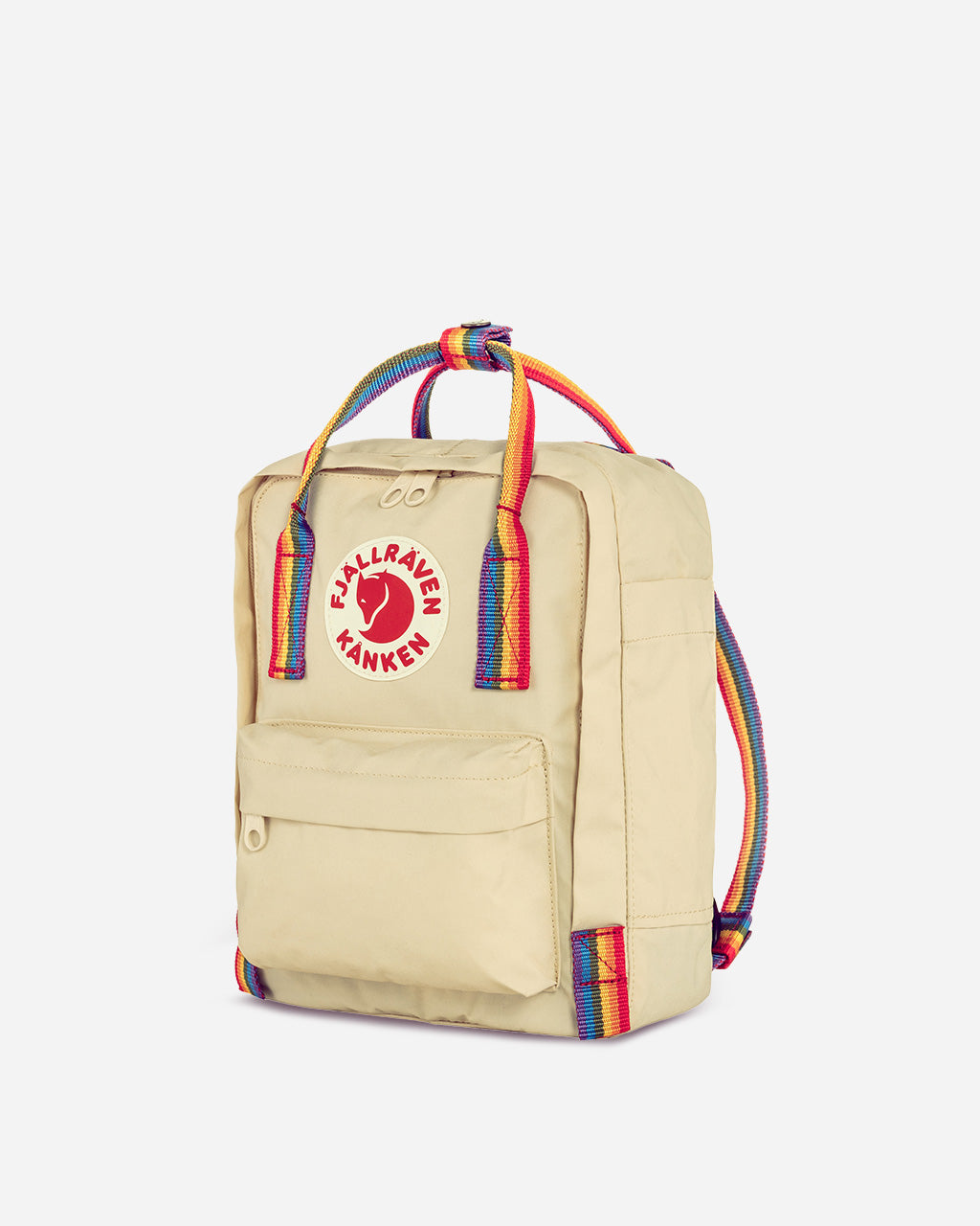 Fjallraven Kanken Rainbow Mini Backpack | Light Oak