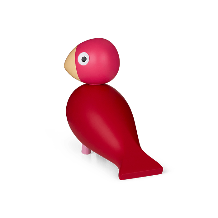 Kay Bojesen Year Bird Flora, Pink, H: 4.9"