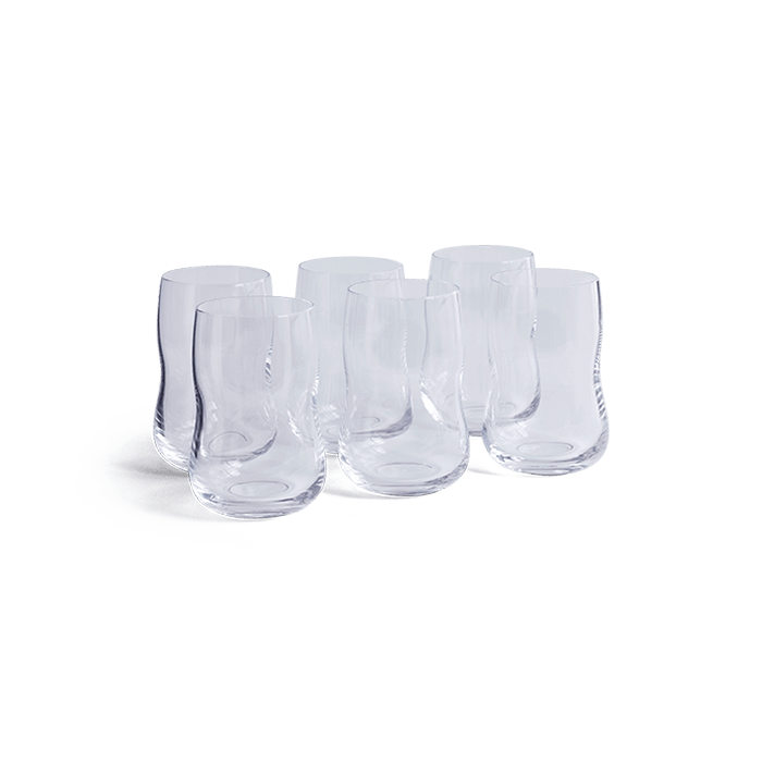 Holmegaard Future Tumbler, Clear, 8.5 Oz, 6 Pcs.