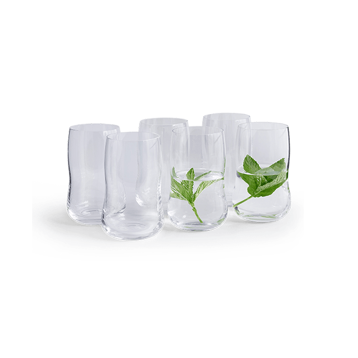 Holmegaard Future Tumbler, Clear, 8.5 Oz, 6 Pcs.
