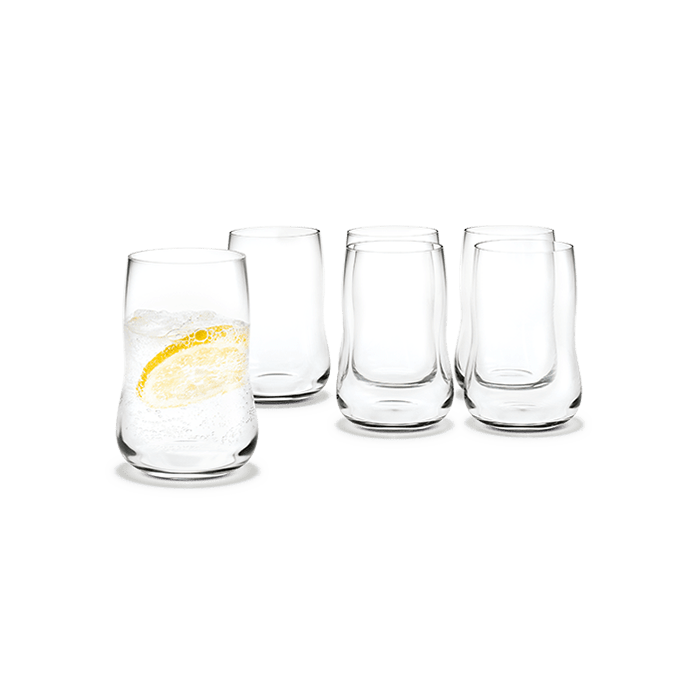 Holmegaard Future Tumbler, Clear, 8.5 Oz, 6 Pcs.
