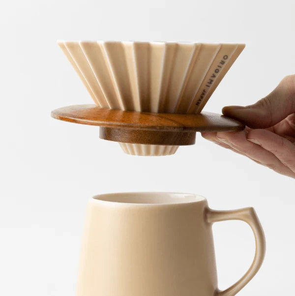 Origami Wood Dripper Holder