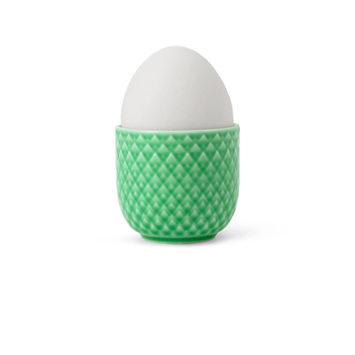 Lyngby Porcelæn Rhombe Color Egg Cup, H: 1.8"