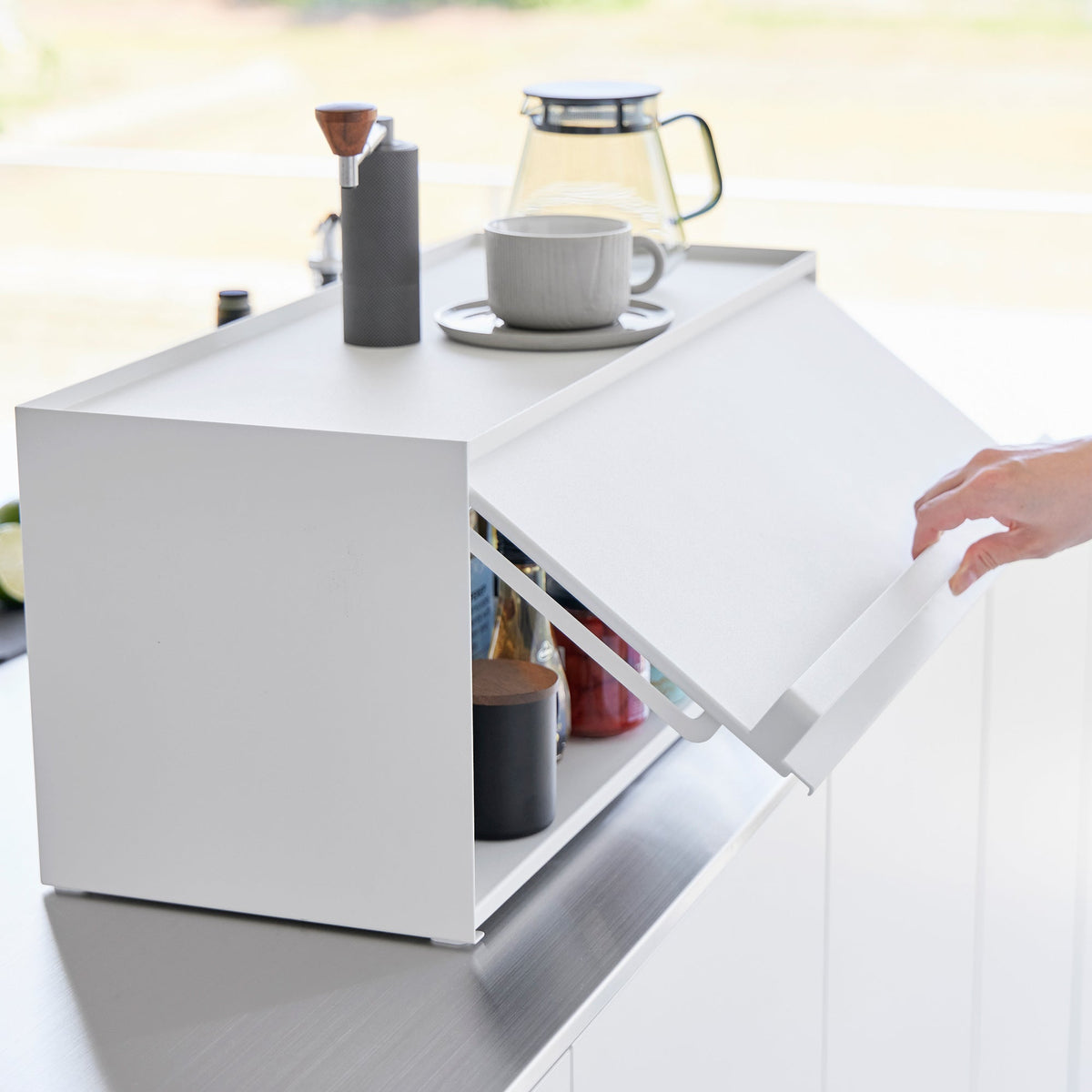 Open-Back Countertop Storage Rack - Steel