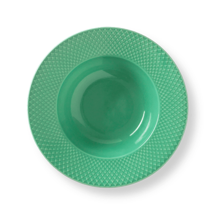 Lyngby Porcelæn Rhombe Color Soup Bowl, Ø: 9.6"