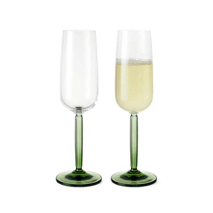 Kähler Hammershøi Champagne glass, 8.1 Oz., 2 Pcs.