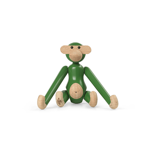 Kay Bojesen Vintage Monkey, Mini, Green, H: 3.7"