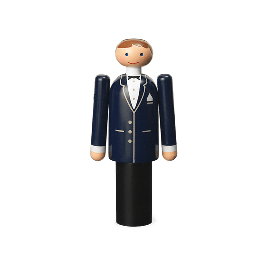 Kay Bojesen Groom, Blue/Black/White