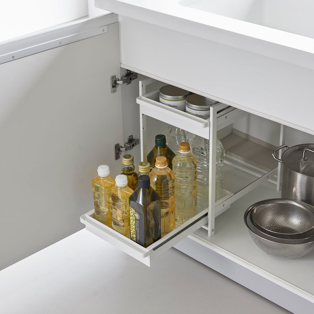 Two-Tier Pull-Out Shelf - Steel
