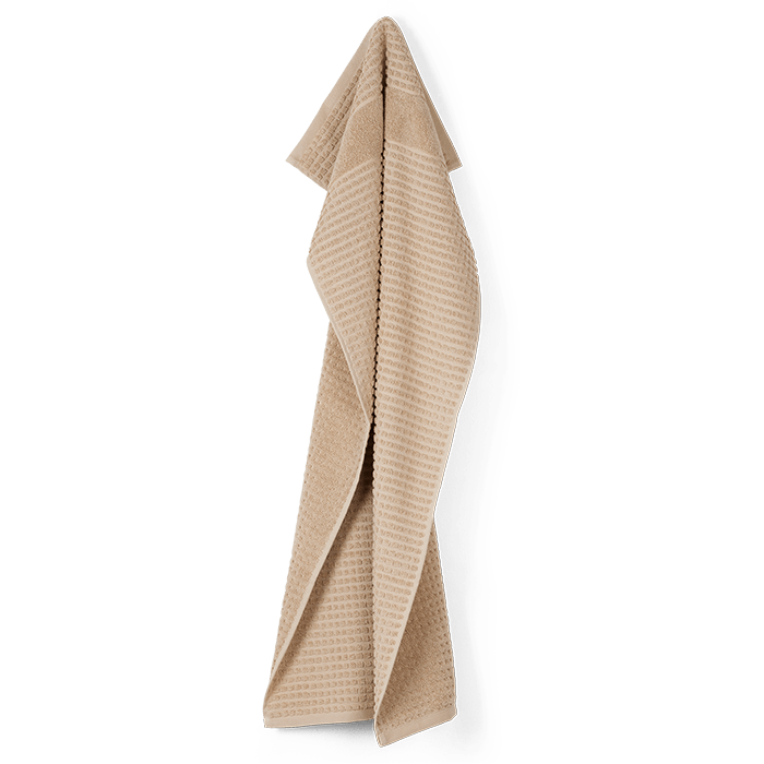 JUNA Check Towels, Sand