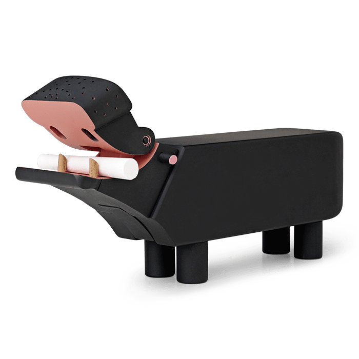 Kay Bojesen Hippo, Black, H: 4.9"