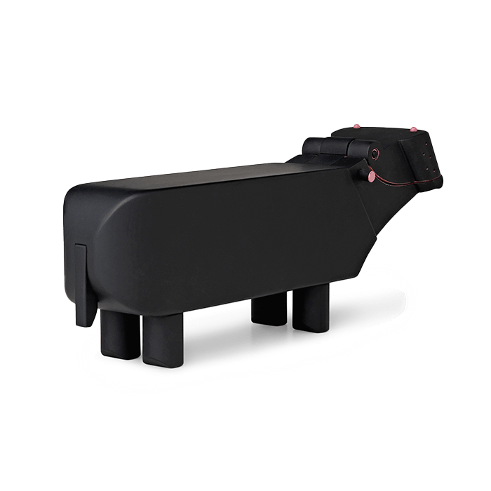 Kay Bojesen Hippo, Black, H: 4.9"