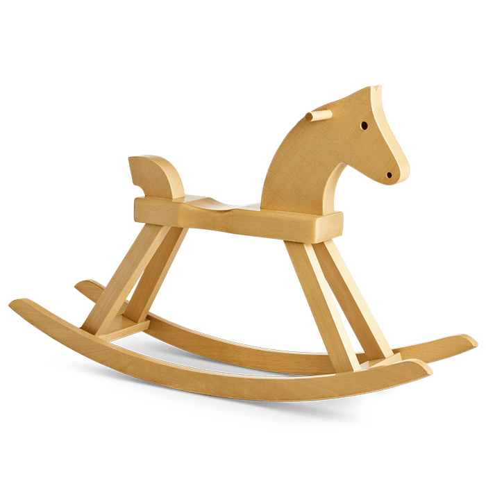 Kay Bojesen Babies Rocking Horse, Beech, H: 22"