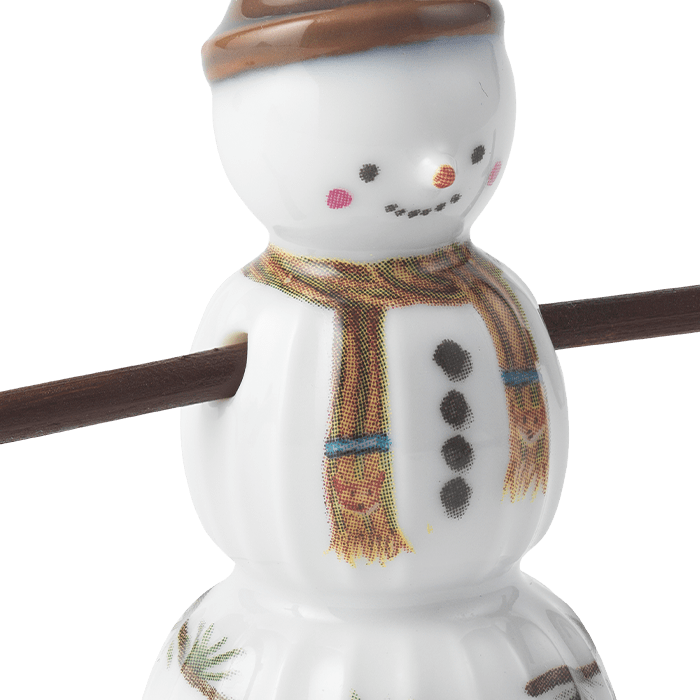 Kähler Hammershøi Christmas Hanging Snowboy, H: 2.8"