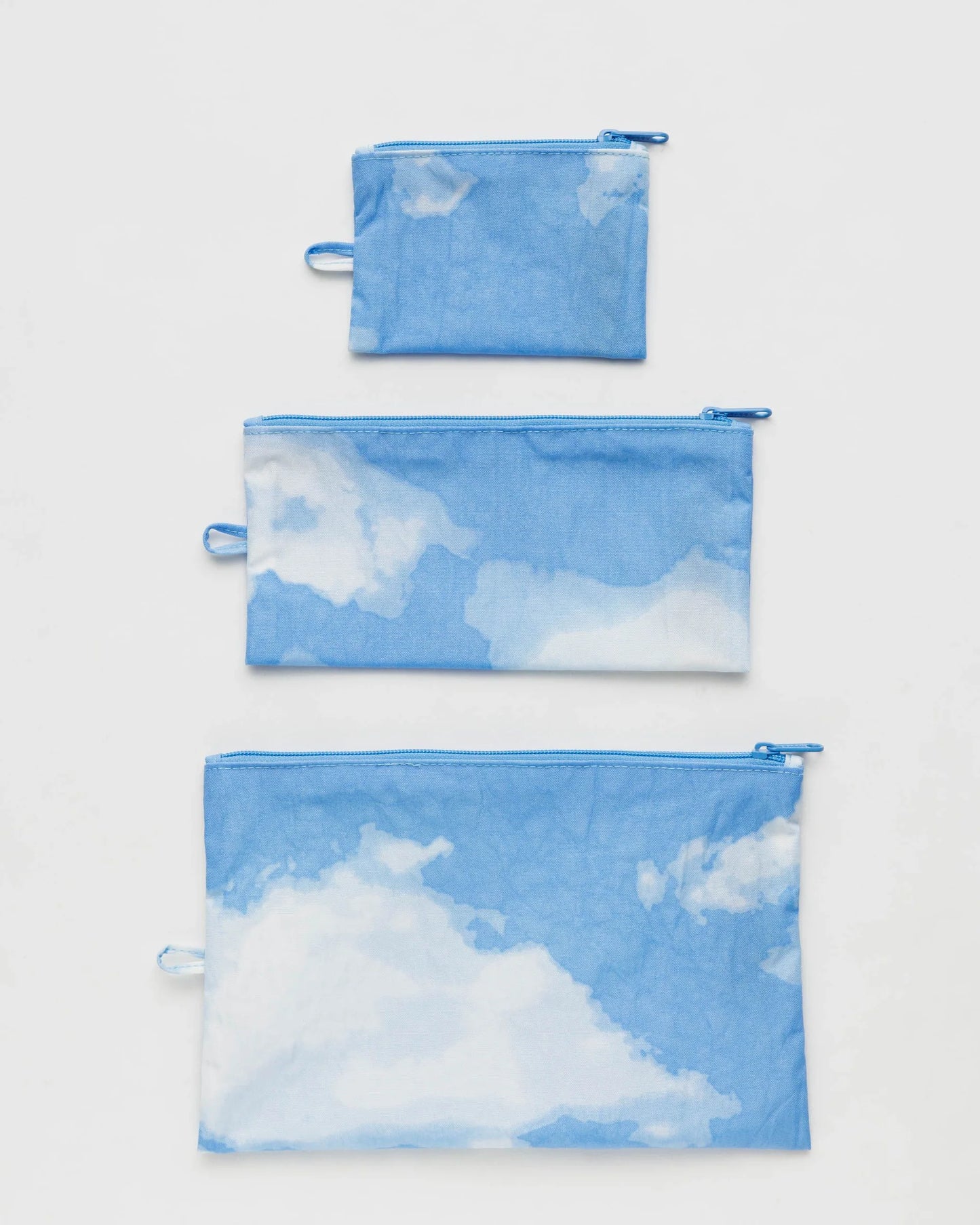 Baggu Flat Pouch Set in CLouds | Clouds