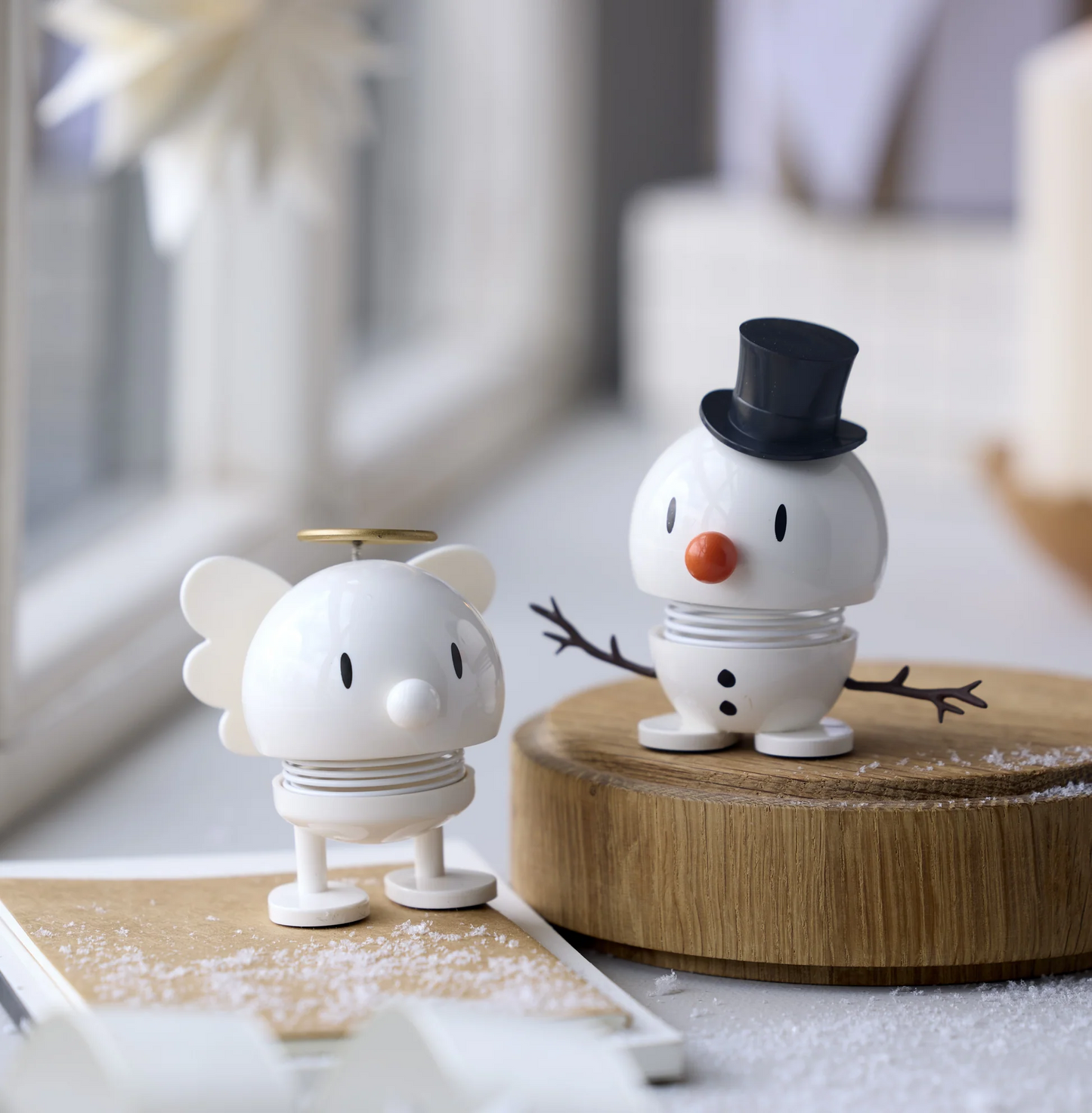 Hoptimist Holiday Snowman S White