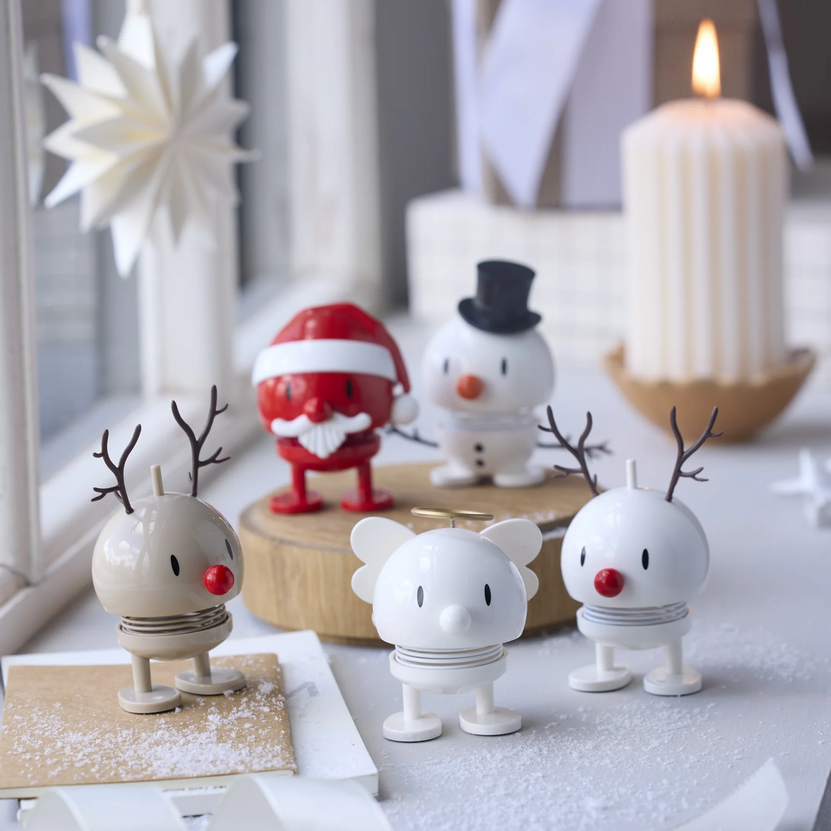 Hoptimist Holiday Snowman S White