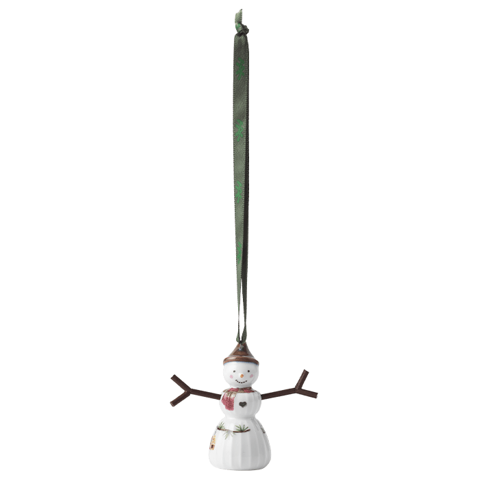 Kähler Hammershøi Christmas Hanging Snowgirl, H: 2.6"