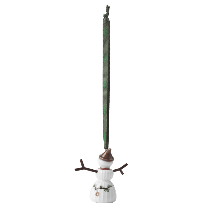 Kähler Hammershøi Christmas Hanging Snowgirl, H: 2.6"