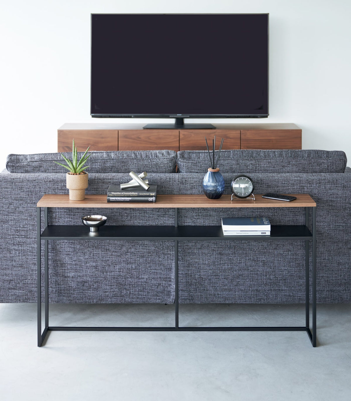 Long Console Table - Steel
