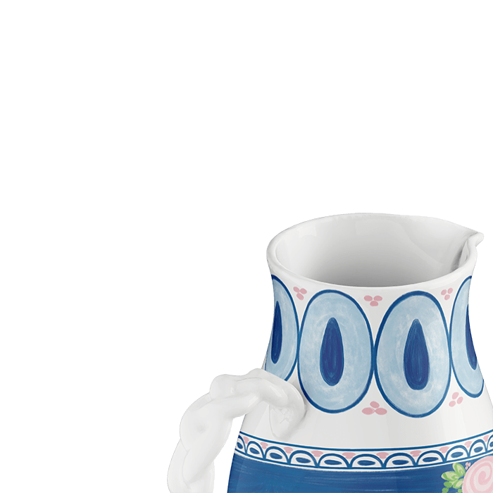 Bjørn Wiinblad Dora Jug, Blue, 18.6 Oz