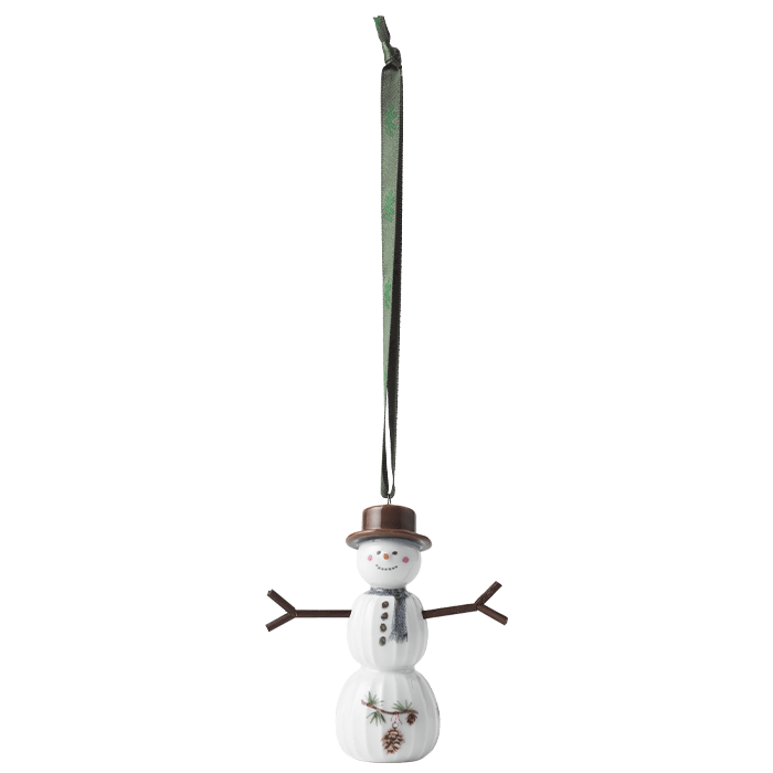 Kähler Hammershøi Christmas Hanging Snowman, H: 3.7"