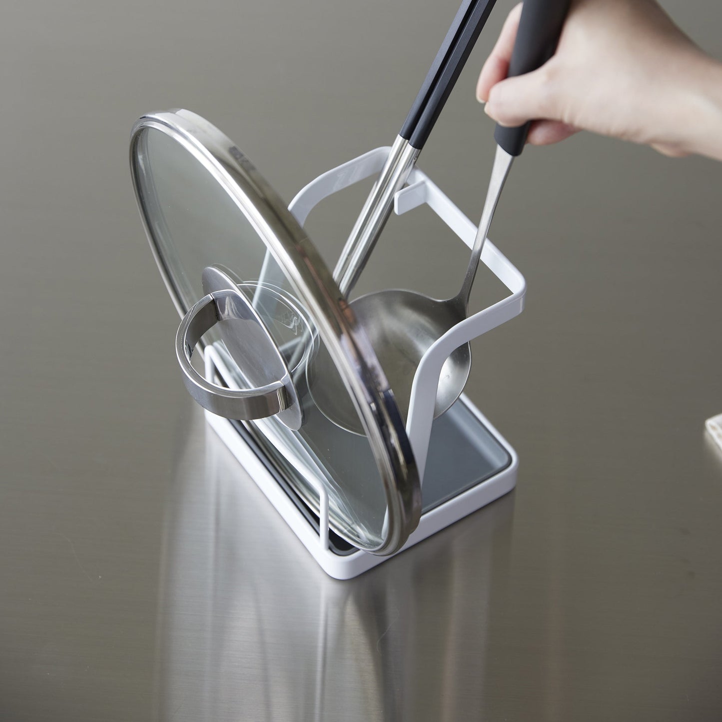 Yamazaki Home Large Lid and Ladle Stand
